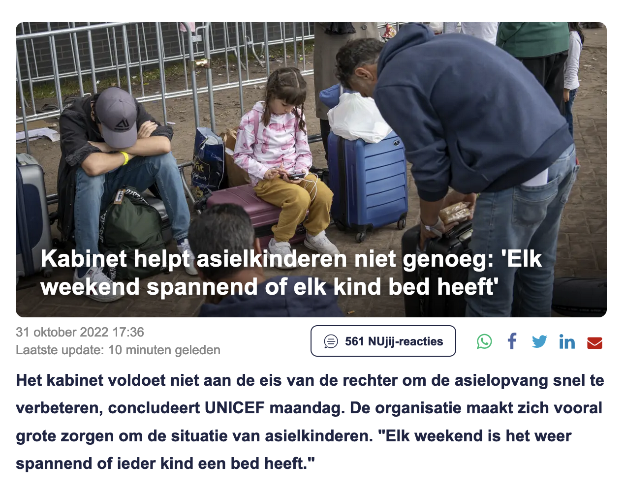 Een webpagina van Nu.nl over duidelijke titels.